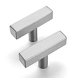 POWPULL | 10 Pack Brushed Nickel Drawer Knobs