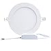 B-right 18W 8-inch Ultra-Thin Round LED Panel Light, 1400lm, 140W Incandescent Equivalent, 4000K Neutral White, LED Recessed Ceiling Lights for Home, Office, Commercial Lighting