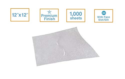 Headrest Paper Sheet with Face Slot by ScripHessco, Pack of 1000-12 x 12 Inch - Economy White Face Rest Paper Sheets - Disposable Headrest Covers for Chiropractor, Massage and Medical Exam Tables - Thumbnail 3
