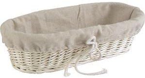 Banneton Basket Wicker Bread Bin, Cream/beige