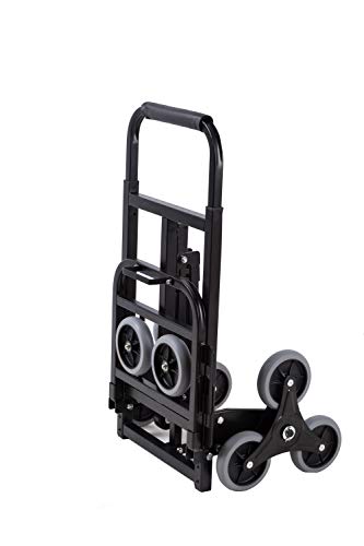 SHZOND Stair Climber Cart 330 LBS Weight Capacity Foldable Stair Climbing Cart with Assistant Wheels and 2 Spare Wheels - Thumbnail 2