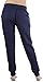 ToBeInStyle Women's Solid Print French Terry Jogger Pants - Eclipse - Large