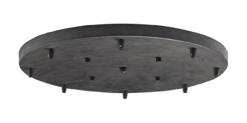 Elk 8r-dr 8-light round pan in dark rust