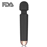 SEXBON Wand Massager Mini Vibrator 25x Multi-speed Vibrator, Mysterious Black