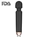 SEXBON Wand Massager With 25x Multi-speed Vibration, G-Spot and Clitoris Stimulator,  Mysterious Black