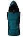 H2H Mens Fashion Sleeveless Hoodies with Pocket STEELBLUE US L/Asia XL (CMTTK015)