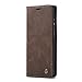 SENSKO Samsung A50 Wallet Case,Magnetic Stand Flip Protective Cover Book Style Leather Flip Cover Durable Shockproof Protective Case for Samsung A50(Coffee)