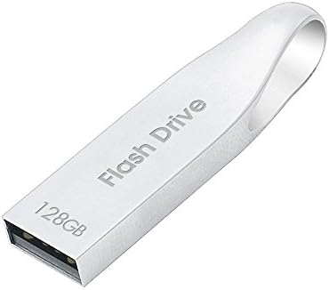Metal USB 2.0 Flash Drive 2TB Silver - Keychain Design (2TB)