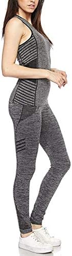 Workout Clothes Womens 2 Piece Set - Yoga Activewear Outfit Exercise Full Set