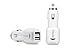 iFlash Dual USB Port Car Charger for Apple iPad, iPad2, iPad3, iPhone 3G/3GS, iPhone 4/4S, iPod Touch 4G, Nano 6th. Support all iPad, iPod, iPhone Models. Also Support Samsung Galaxy, Motolola Droid, HTC Smart Phones, Amazon Kindle. (White Color, Retail Package)