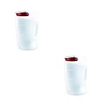 Rubbermaid COMINHKPR140279 7E60 1-Gallon Pitcher (Red) (2-Pack), 1 Gallon