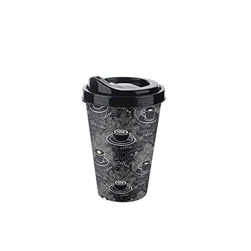 Reusable Coffee Cup, Reusable Coffee Mug, With Lids, Mug, Tea Cup, Beverage container, BPA Free Plastic Hard, Quality, Washable, Quick And Easy To Use For All Beverages 3 pieces cups 3 pieces Lids