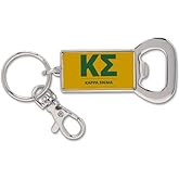 Sorority Shop Kappa Sigma Fraternity Keychain - Flat Bottle Opener with Greek Letters and Fraternity Name in Official Colors, Kappa Sigma Keyring
