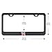 2Pcs Nissan GT-R Matte Aluminum Alloy License Plate Frame,with Screw Caps Cover Set, Suitable for US Standard Car License Frame for Nissan GT-R.