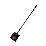 Bully Tools 82525 14 Ga. Square Point Shovel. Fiberglass Long Handle.