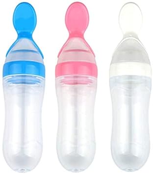 90 ml Baby Silicone Squeeze Spoon Baby 