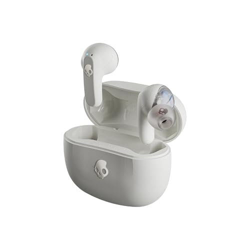 Skullcandy Rail Wireless In-Ear Bluetooth Earbuds - Bone/Orange