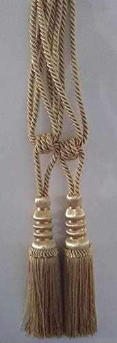 HomeWorx Gold Curtain and Drapery Tassels/Tiebacks Pair