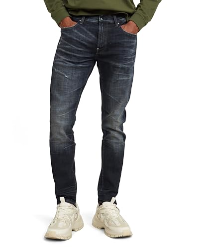 G-STAR Revend FWD Skinny Jeans Hombre, Azul (Worn In Mountainous Desert Destroyed D20071-c051-g753), 26W / 30L