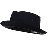 Big Size Roll Up Bucket Hat - Navy with Wine (For Big Head)