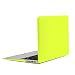 TOP CASE - Rubberized Hard Case Cover Compatible with Apple MacBook Air 13" (A1369 and A1466) with TOP CASE Mouse Pad - Neon Yellow