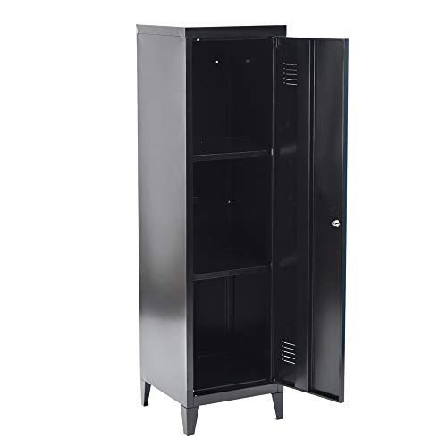 HouseinBox 3-in-1 Lockable Storage 3 Shelves Cabinet Home Office Filing Organier Kids Toy Gym Room Locker Keeper Legs Detachable - Thumbnail 2