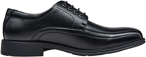 VEPOSE Men's Dress Shoes Formal Square Toe Lace up Oxfords(10.5,Black-4) - Thumbnail 2