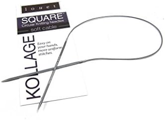 Kollage Square Circular 24-inch (61cm) Knitting Needle Soft Cable; Size US 0 (2.0mm)