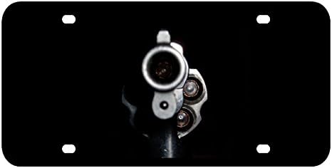 L233 PISTOL GUN License Plate Front Custom Novelty Tag Vanity Frame Holder Wrap Wraps