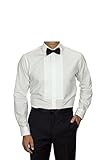 Van Heusen Men's Regular Fit Spread-Laydown Collar Wrinkle Free Formal Tuxedo Shirt