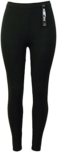 Moda Age Juniors &amp; Kids Ultra Soft Best Patterned Printed Leggings - (S/M &amp; L/XL Sizes) (Kids S/M (3-5yrs), Solid Black)