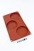 Oggibox 3-Cavity Silicone Disc Mold for Cake, Pie, Custard, Tart and Resin Coaster, Soap, Resin and More