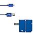 Just Wireless Apple Certified MFI Rapid Wall Charger With 5 ft. Detachable Charge Sync Lightning Cable 8 pin for iPhone SE, 6s, 6 Plus, 5, 5S, iPad Air, pro and Mini 2.1A (Blue)