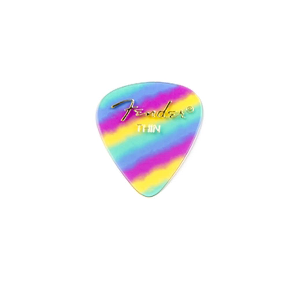 Fender 351 Shape Graphic Picks (12 Pack) for electric guitar, acoustic guitar, mandolin, and bass