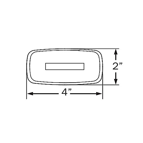 Optronics (A-32RBP) Red Lens Reflector Clearance Marker Light