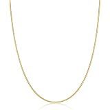 Tewiky Herringbone Necklace 16Inch Flat Snake Chain Necklace 14k Gold Plated Italian Solid 5MM Flexible Chain Choker Necklace for Women…