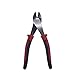 Klein Tools J248-8 Pliers, Made in USA, Diagonal Cutting Pliers with Angled Head, Short Jaws, High-Leverage Design, 8-Inch