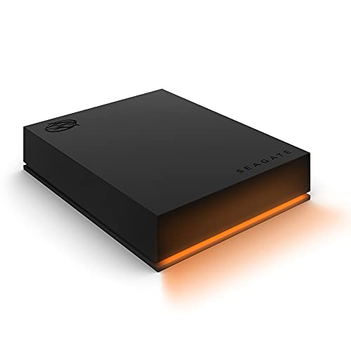 Seagate FireCuda Gaming HDD 5TB, Tragbare Externe Festplatte, PC Gaming, USB 3/2, inkl. Data Rescue Service (STKL5000400)