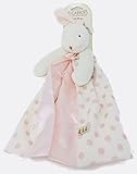 Bunnies by The Bay Pink and White Polka Dot Bunny Buddy Blanket