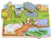 Wild Animals Stand Up Puzzle
