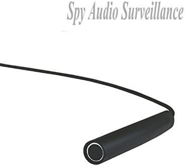 AimHD Spy Tiny Audio Pickup Device Kit High Sensitive Preamp Microphone Mate With CCTV Surveillance Camera For Sound Voice Monitoring Recording Includes 60 Ft Extension Cable And 2-way Power Splitter