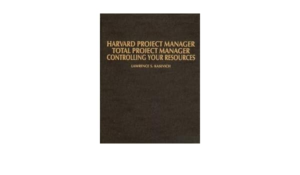Harvard Project Managertotal Project Manager Controlling - 