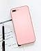DTTO Compatible with iPhone 8 Plus Case and iPhone 7 Plus Case, Silicone Case [Romance Series] Rubber Anti-Scratch Thin Slim Fit Cover for iPhone 8 Plus 7 Plus 5.5 inches - Crystal Pink