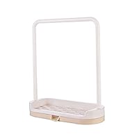 bfik`dl Classical Durable Plastic Kitchen Bathroom Storage Over Cabinet Towel Bar Rack Hang on Inside or Outside of Doors 19.3x16.8x7cm (B)