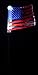 Solar Powered American Flag Solar Garden Stake Lights, 2 Pack in 1