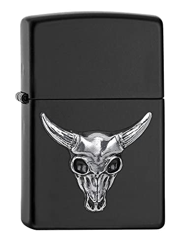 Zippo - Mechero con diseno de Harley-Davidson, Cromo de Alto Pulido, Lustre, rellenable, Reutilizable, diseno Resistente al Viento, Caja de Regalo, Fabricado en Estados Unidos