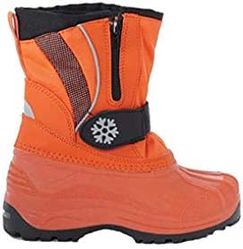 Boys Girls Childrens Snow SKI Winter Warm Boots Size 1 2 EU 34 35 Orange
