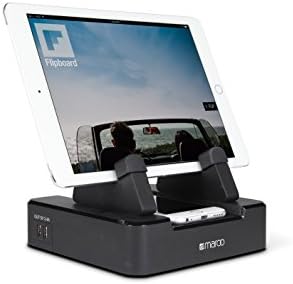 Multi-Angle Tablet and Smartphone USB Charging Stand for iPhone, Android, Samsung, LG, Nokia, Apple iPad, iPad Pro, Microsoft Surface, and others (MR-TS4005)