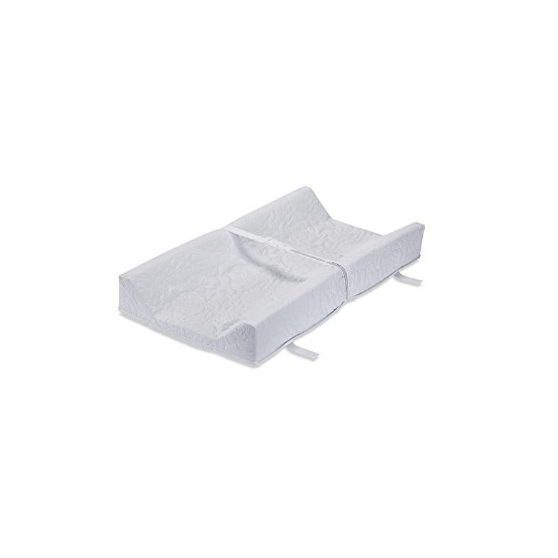 LA Baby Contoured Waterproof Diaper Changing Pad, 32″ with Easy to Clean Quilted Cover – Made in USA. Non-Skid Bottom, Safety Strap, Fits All Standard Changing Tables/Dresser Tops