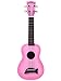 Kala MK-SD/PKBURST Makala Dolphin Bridge Soprano Ukulele - Pink Burst